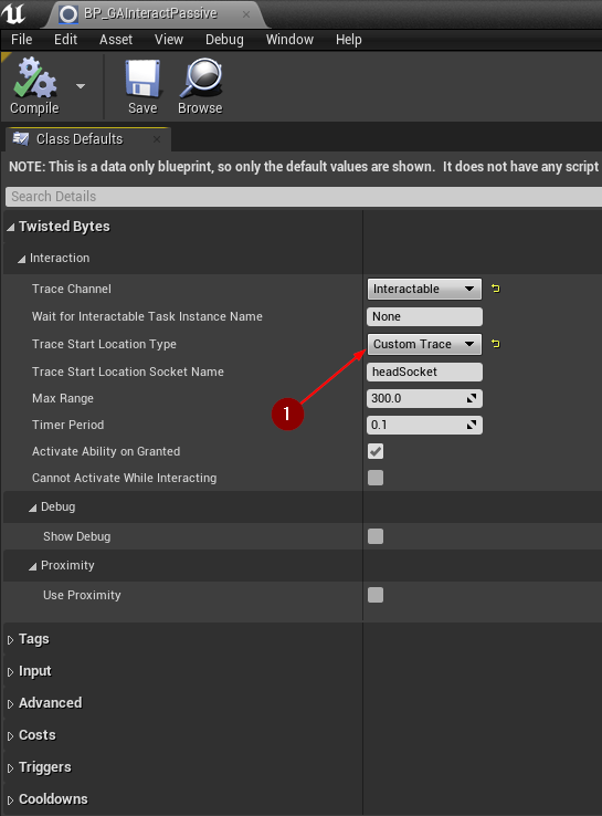 Passive Ability Custom Trace Passive