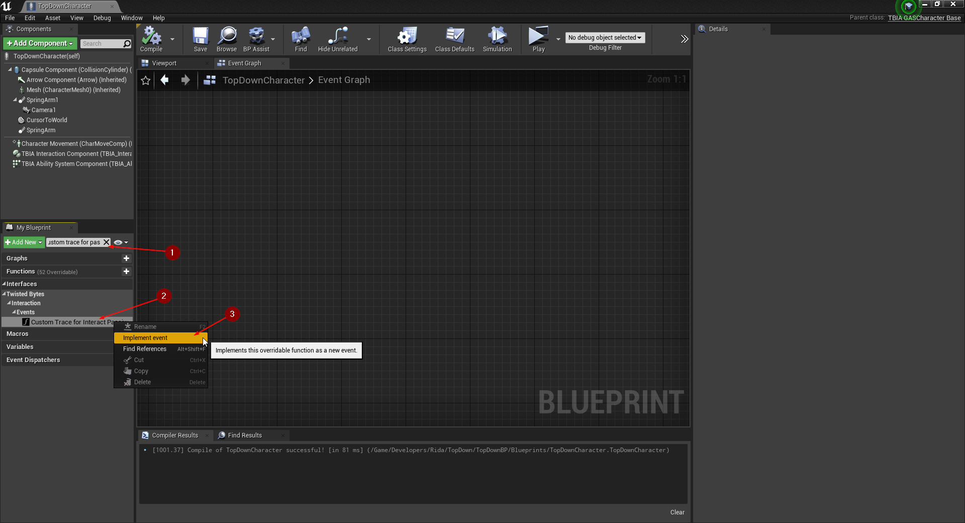 Character Setup Custom Trace