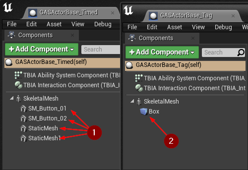 Setup GASActorBase_Tag Components